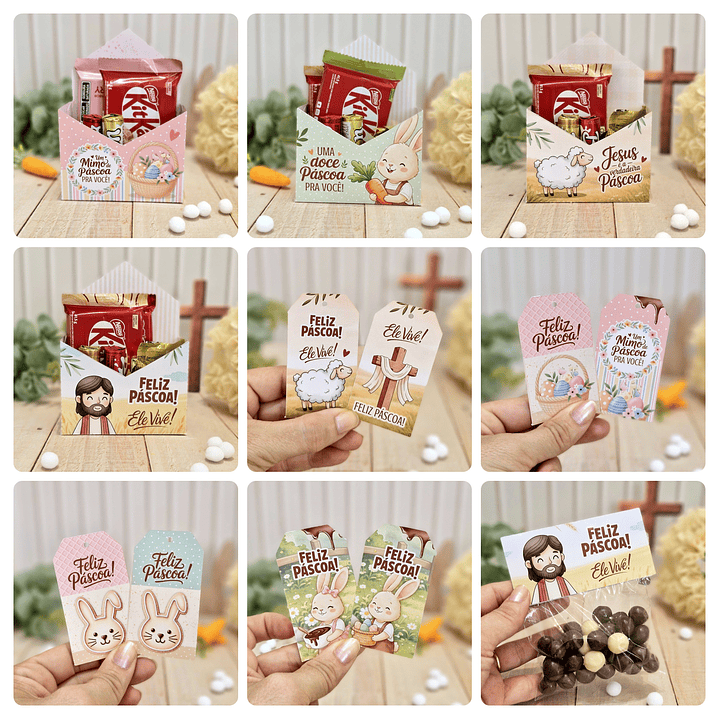 Arquivos Mimos Printables Páscoa Cristã e Coelhinhos Arquivo em Pdf 5