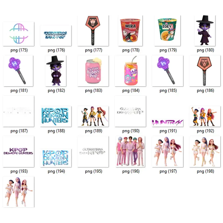 Kit Digital Guerreiras do K - Pop Arquivos em Png 8