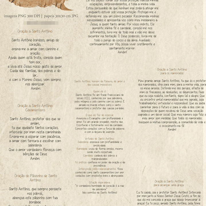 Kit Digital Viva Santo Antônio Toninho Arquivos em Png  3