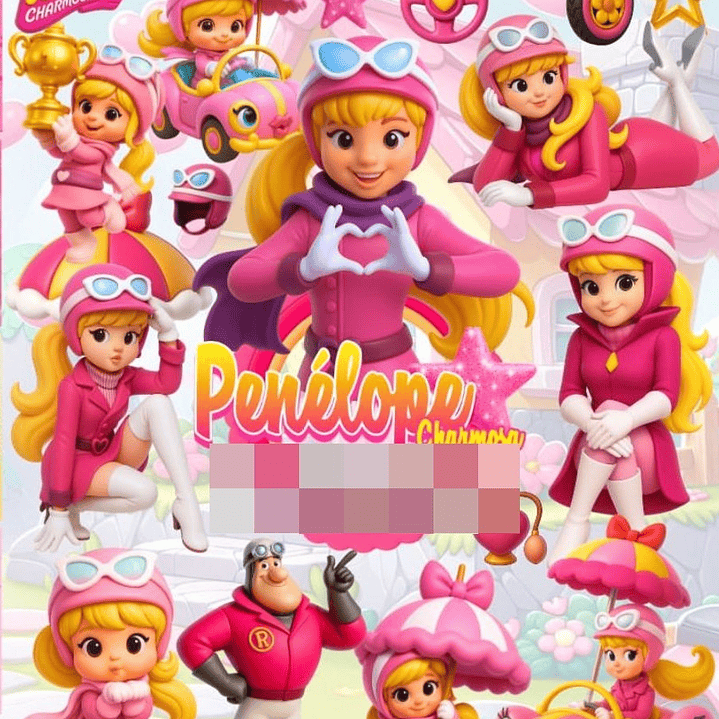 Kit Digital Penelope Charmosa Arquivos em Png 1