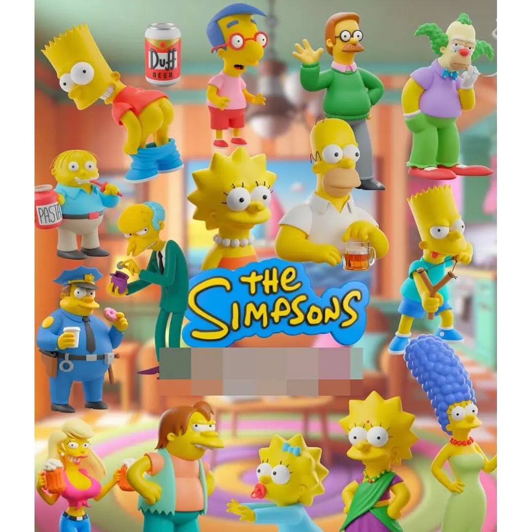 Kit Digital Os Simpsons 3D Arquivos em Png 1