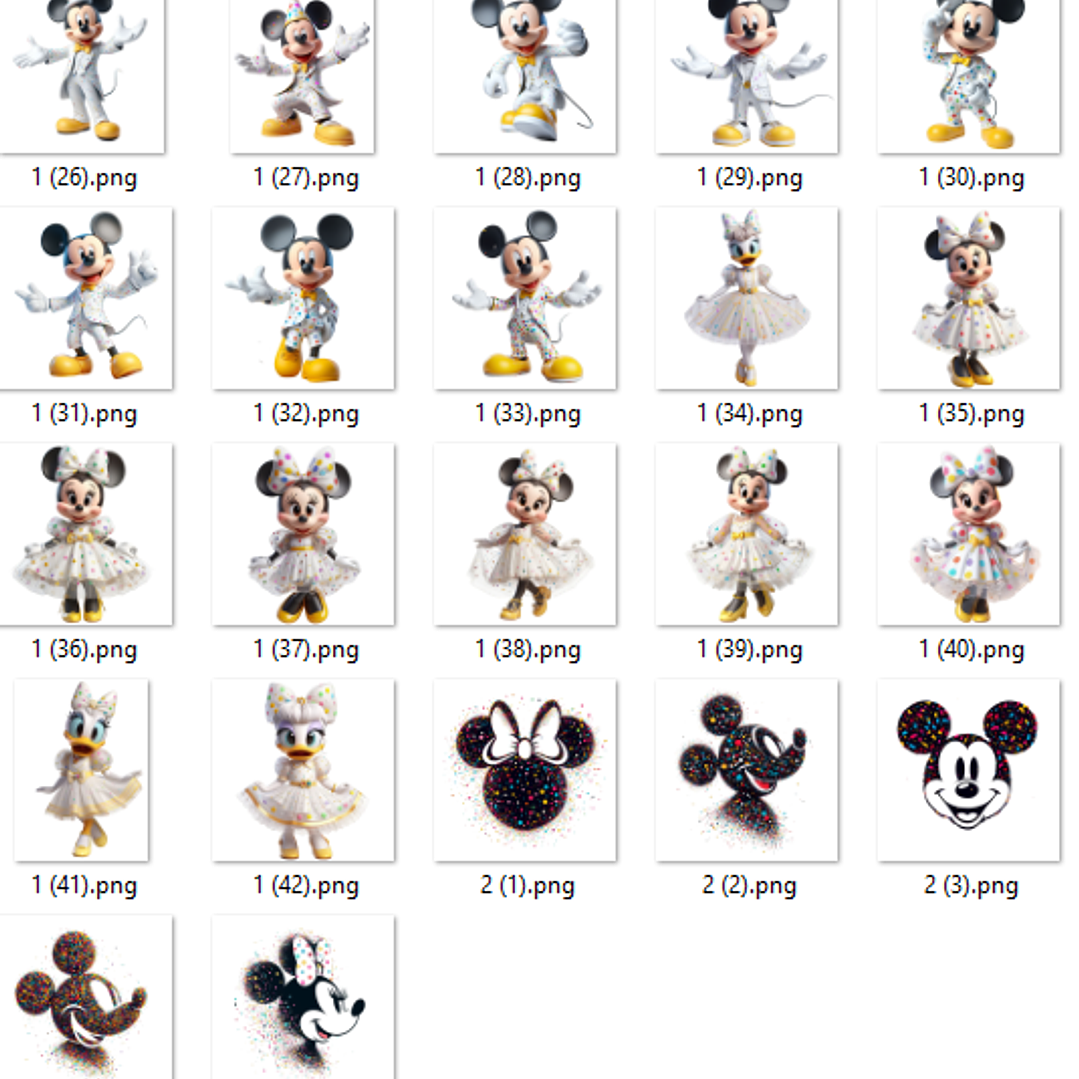 Kit Digital Disney Celebration Arquivos em Png 2