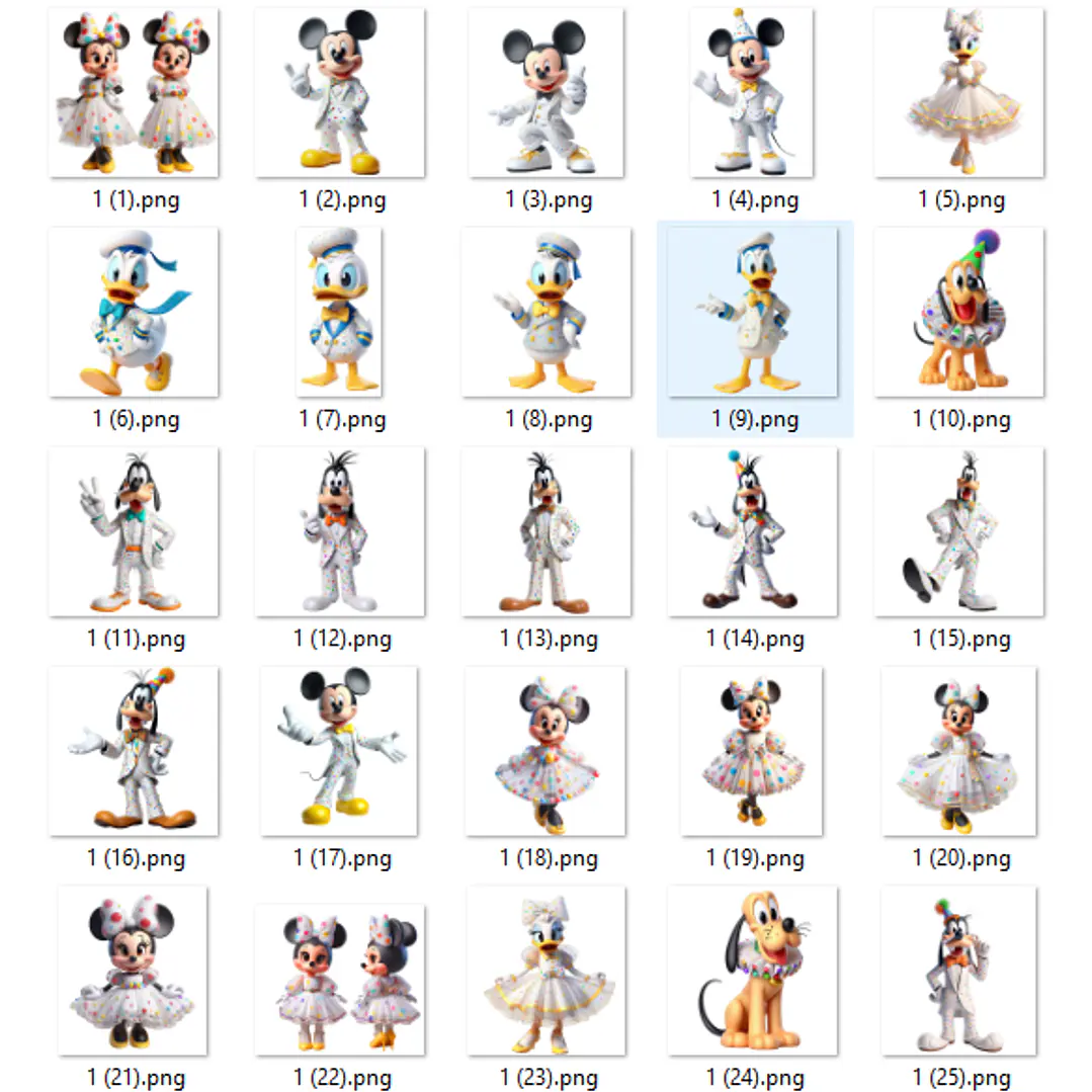 Kit Digital Disney Celebration Arquivos em Png 3