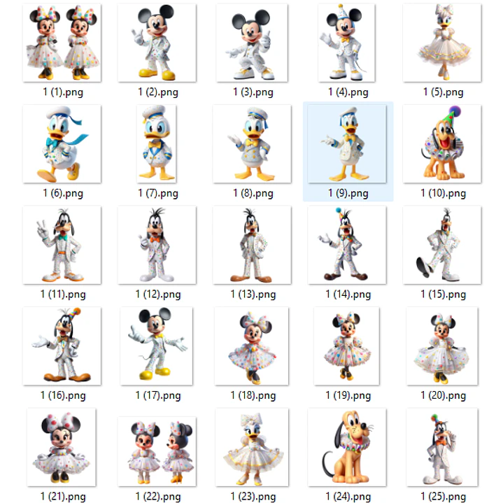 Kit Digital Disney Celebration Arquivos em Png 3