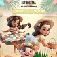 Kit Digital Moana Festa Junina Arquivos em Png - Thumbnail 1