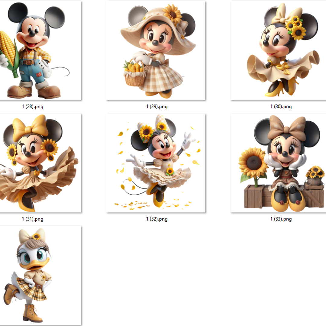 Kit Digital Festa Junina Disney Arquivos em Png 3