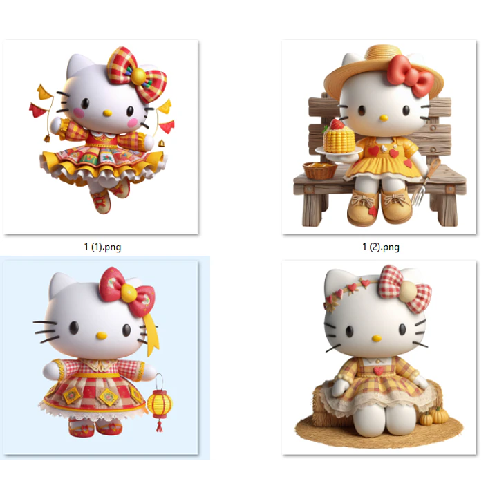 Kit Digital Festa Junina Hello Kitty Arquivos em Png 5
