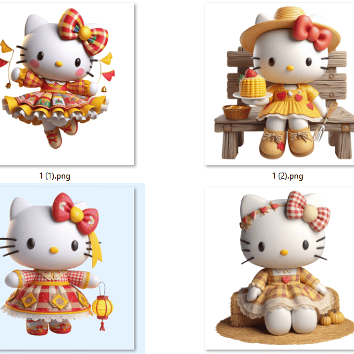 Kit Digital Festa Junina Hello Kitty Arquivos em Png 5