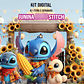 Kit Digital Festa Junina Stitch Arquivos em Png - Thumbnail 1