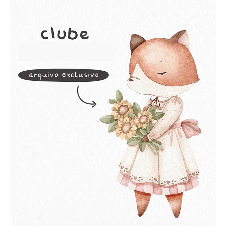 Kit Digital Fazendinha Azul Aquarelado Arquivos em Png 2