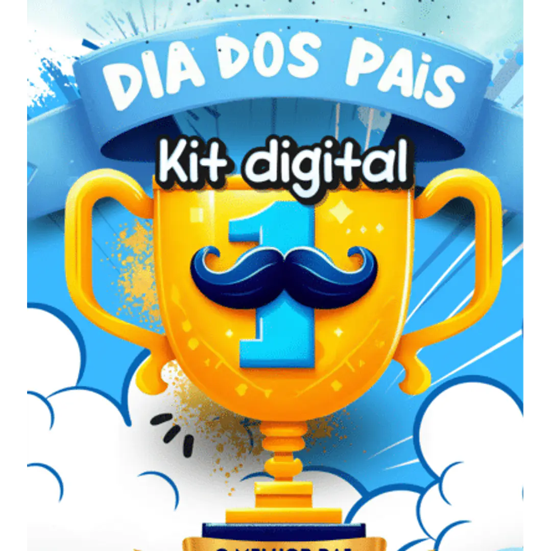 Kit Digital Dia dos Pais Completo Arquivos em Png  2