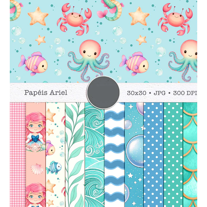 Kit Digital Princesas Era uma Vez Arquivos em Png 7
