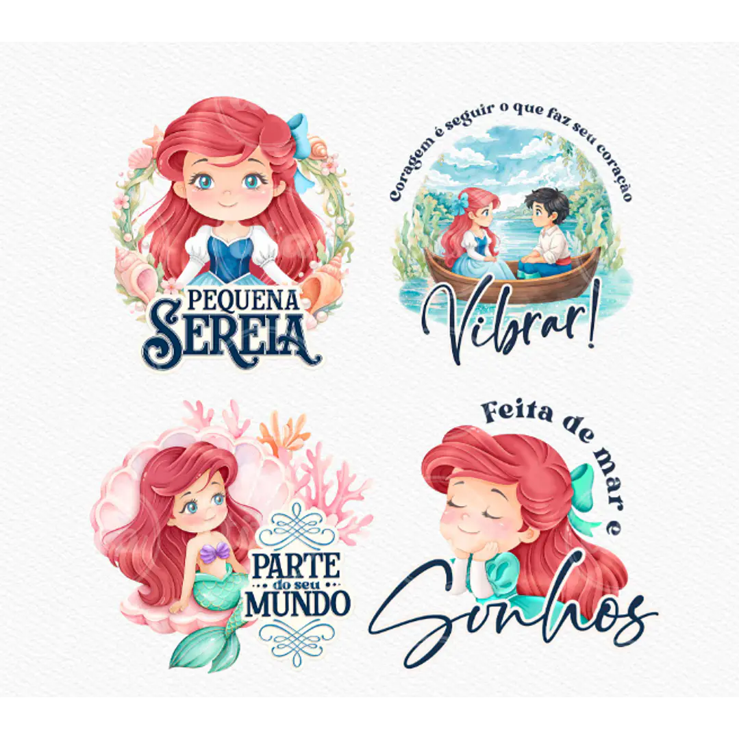 Kit Digital Princesas Era uma Vez Arquivos em Png 18