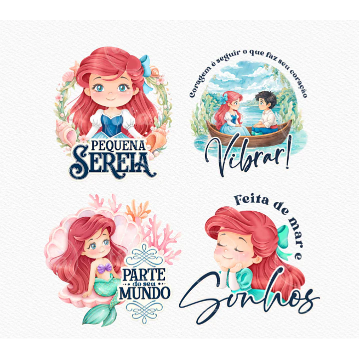 Kit Digital Princesas Era uma Vez Arquivos em Png 18
