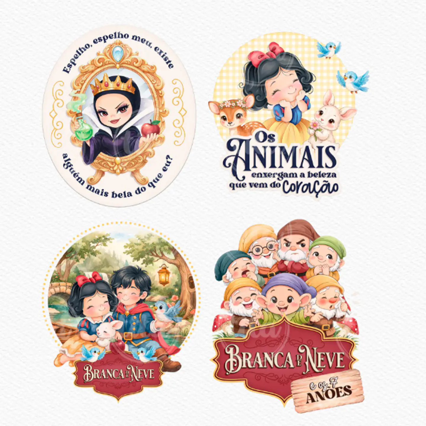 Kit Digital Princesas Era uma Vez Arquivos em Png 19