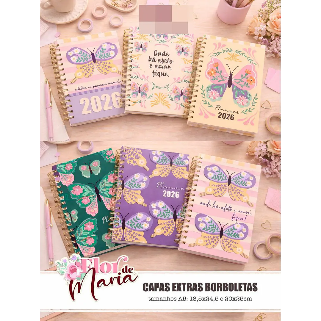 Kit Digital Combo Flor de Maria + Encadernação Arquivos em Png  3