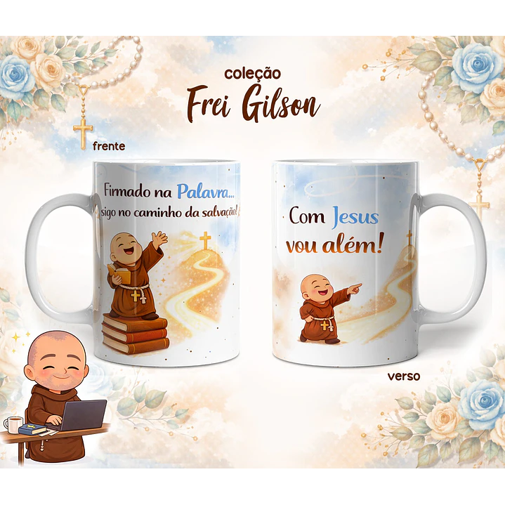 10 Artes para Caneca Frei Gilson Arquivo em Jpg 3