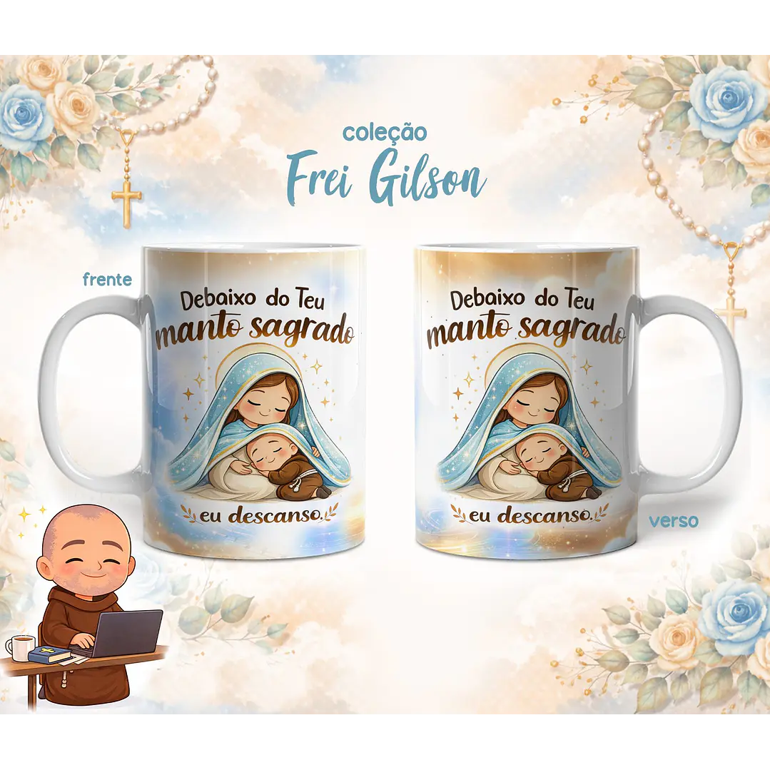 10 Artes para Caneca Frei Gilson Arquivo em Jpg 4