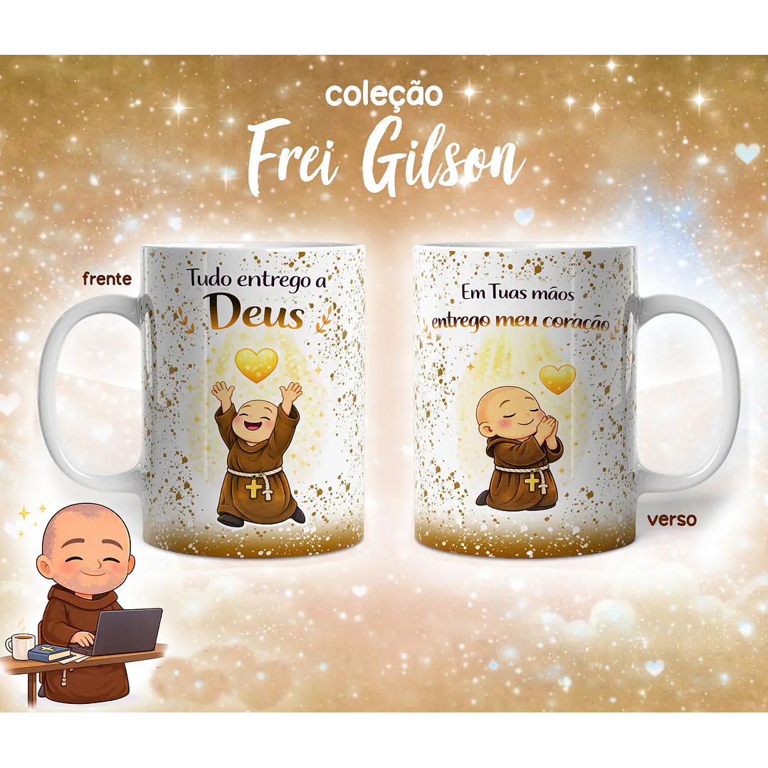 10 Artes para Caneca Frei Gilson Arquivo em Jpg 6