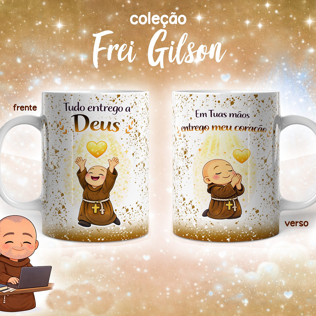 10 Artes para Caneca Frei Gilson Arquivo em Jpg 6