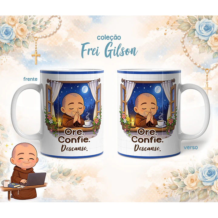 10 Artes para Caneca Frei Gilson Arquivo em Jpg 8