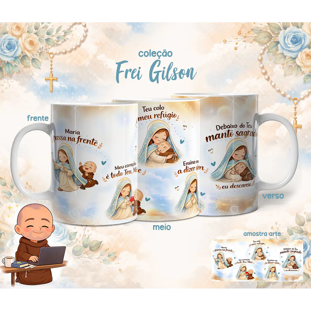 10 Artes para Caneca Frei Gilson Arquivo em Jpg 9