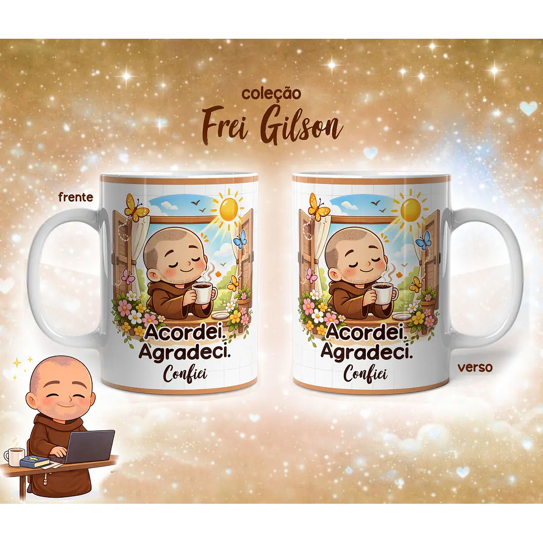 10 Artes para Caneca Frei Gilson Arquivo em Jpg 12