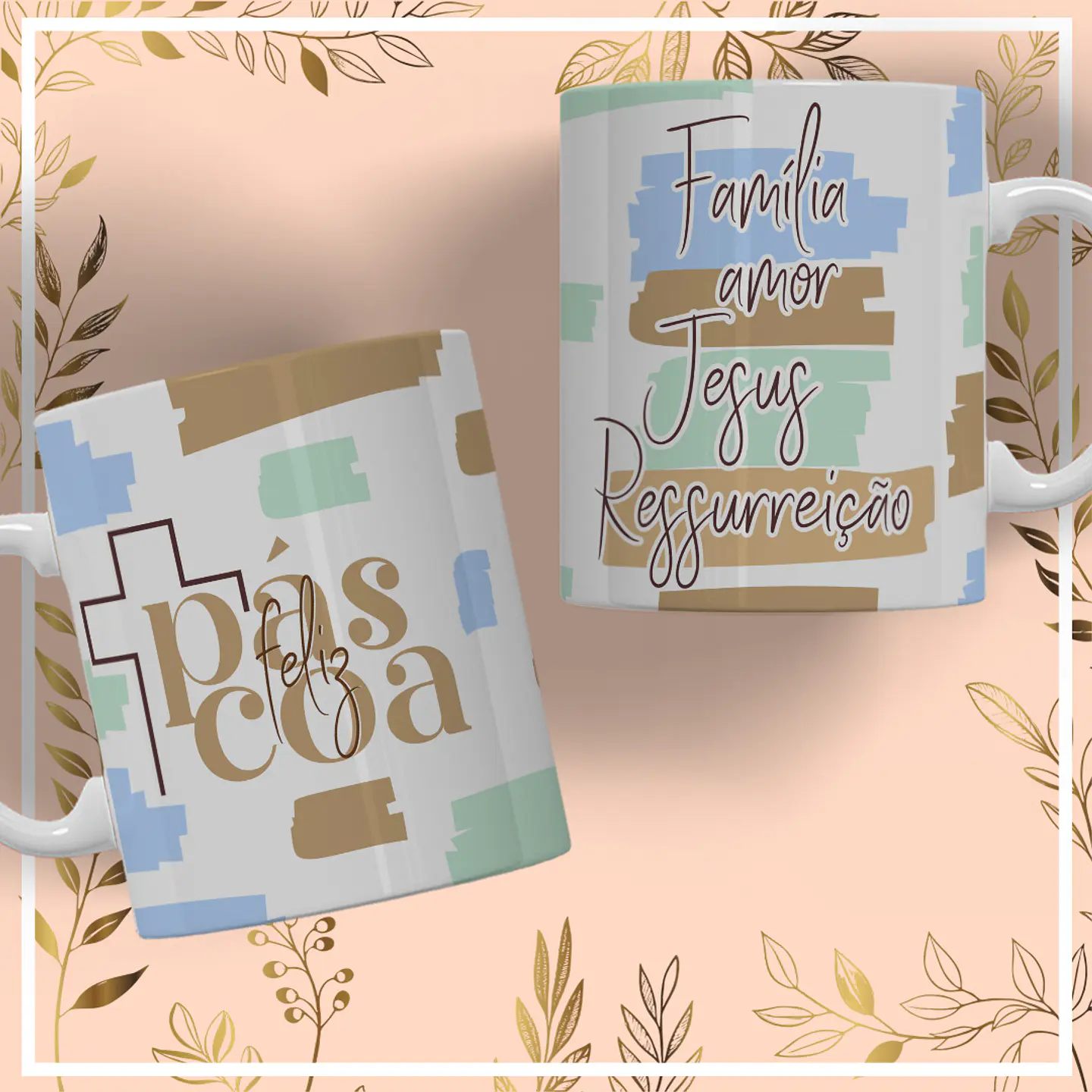 11 Artes para Caneca Páscoa Arquivo Editável 3