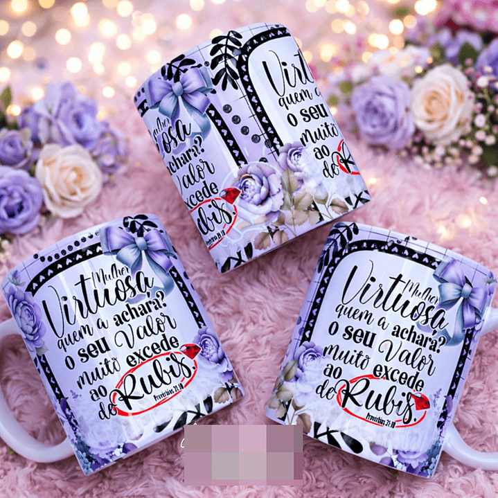 16 Artes para Caneca Dia das Mulheres Floral Arquivo em Png 7