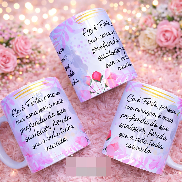 16 Artes para Caneca Dia das Mulheres Floral Arquivo em Png 10