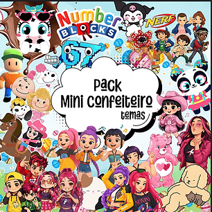 37 Moldes Mini Confeiteiro Páscoa Personagens Arquivo Pdf 