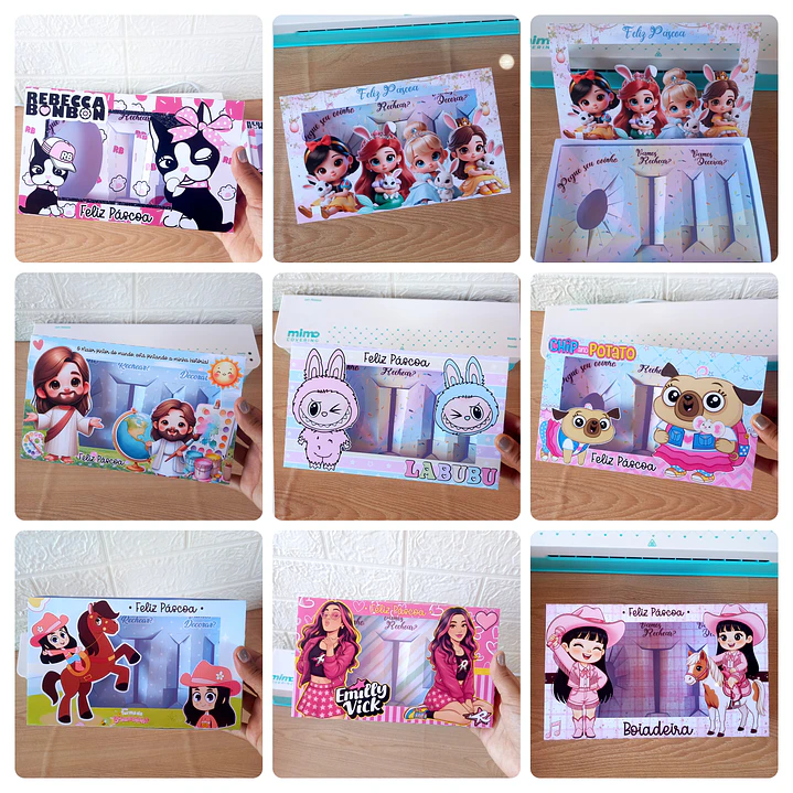 37 Moldes Mini Confeiteiro Páscoa Personagens Arquivo Pdf  4