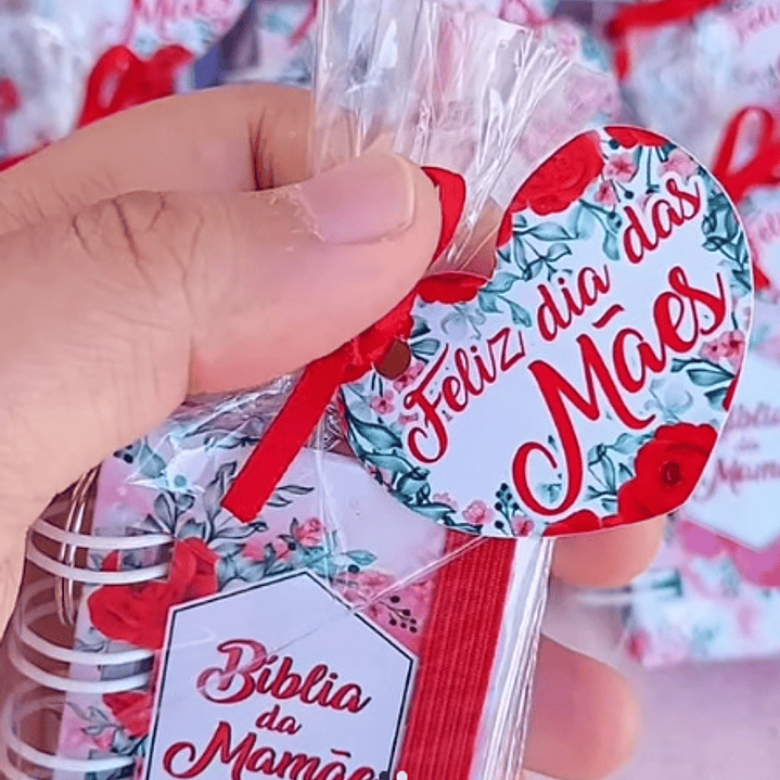 Arquivo Mini Biblía Chaveiro e Tag Dia das Mães Arquivo em Pdf 2