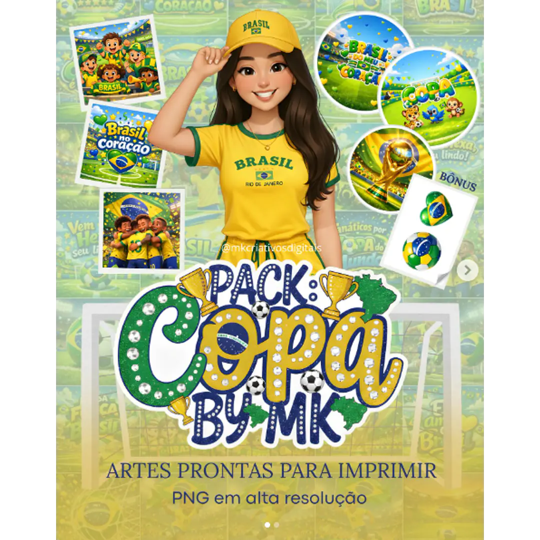Artes prontas Copa do Mundo Brasil Arquivo em Jpg 1