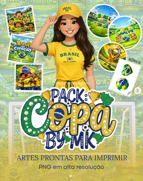 Artes prontas Copa do Mundo Brasil Arquivo em Jpg
