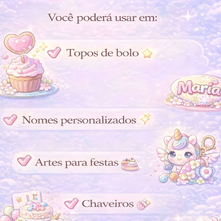 Arquivo Digital Guia de Prompts Fofos Logo Aniversário para você arrazar na suas artes Sublimação Baixar Grátis  4