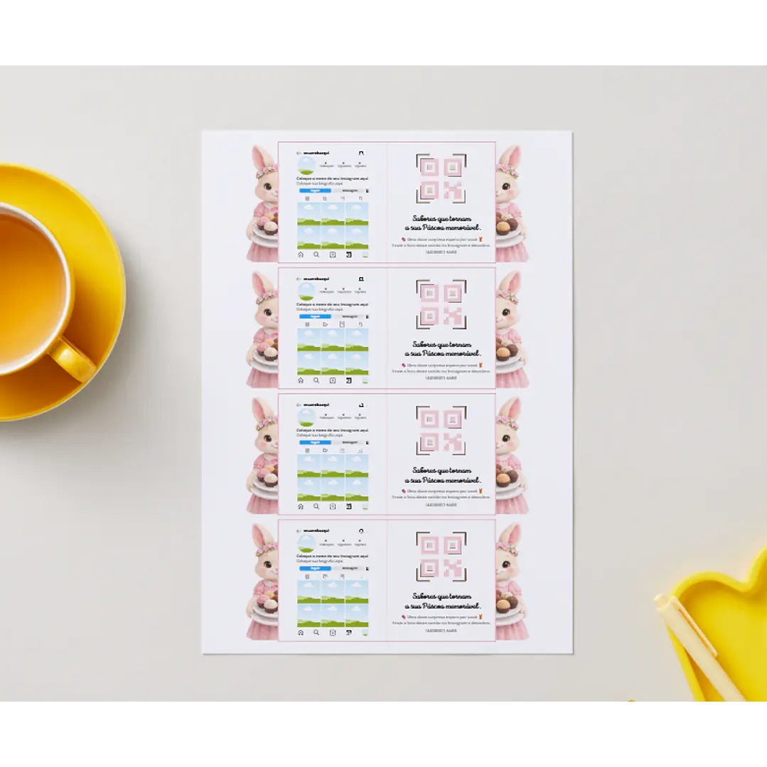 7 Modelos Arquivo Retrovisor Páscoa Divulgação Editável em Canva  2