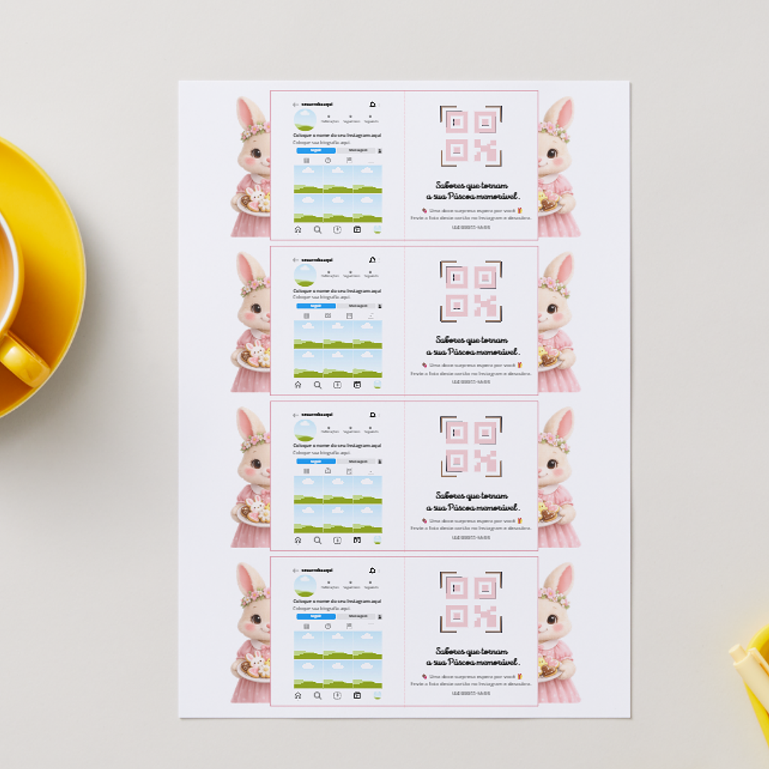 7 Modelos Arquivo Retrovisor Páscoa Divulgação Editável em Canva  4