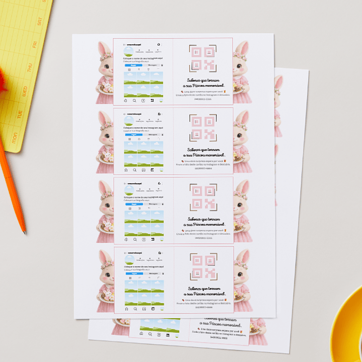 7 Modelos Arquivo Retrovisor Páscoa Divulgação Editável em Canva  5