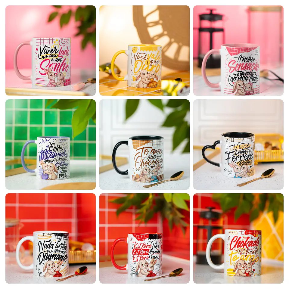 25 Artes para Caneca Páscoa com Amor Arquivo em Png  1