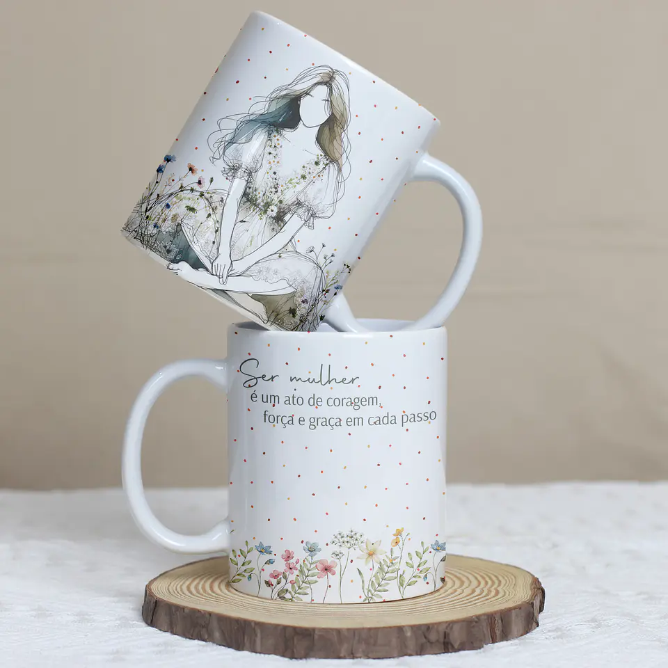 5 Artes para Caneca Dia das Mulheres Arquivo Editável 4