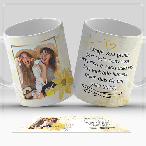 6 Artes para Caneca Amizade Frases Fotos Arquivo em Jpg 