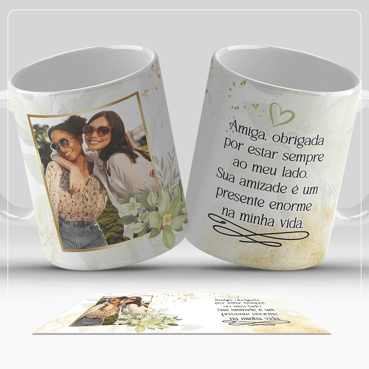 6 Artes para Caneca Amizade Frases Fotos Arquivo em Jpg  5