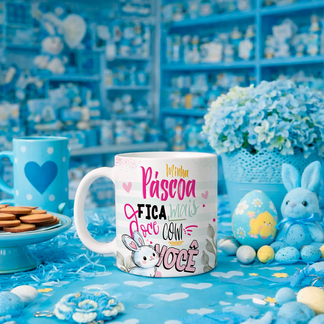 8 Artes para Caneca Páscoa Arquivos Editável 3