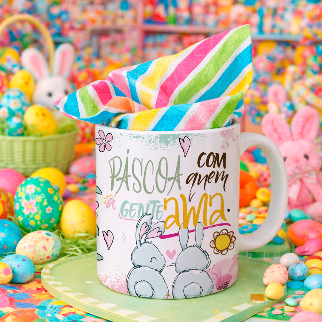 8 Artes para Caneca Páscoa Arquivos Editável 5
