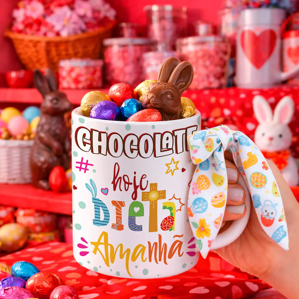 8 Artes para Caneca Páscoa Arquivos Editável 6