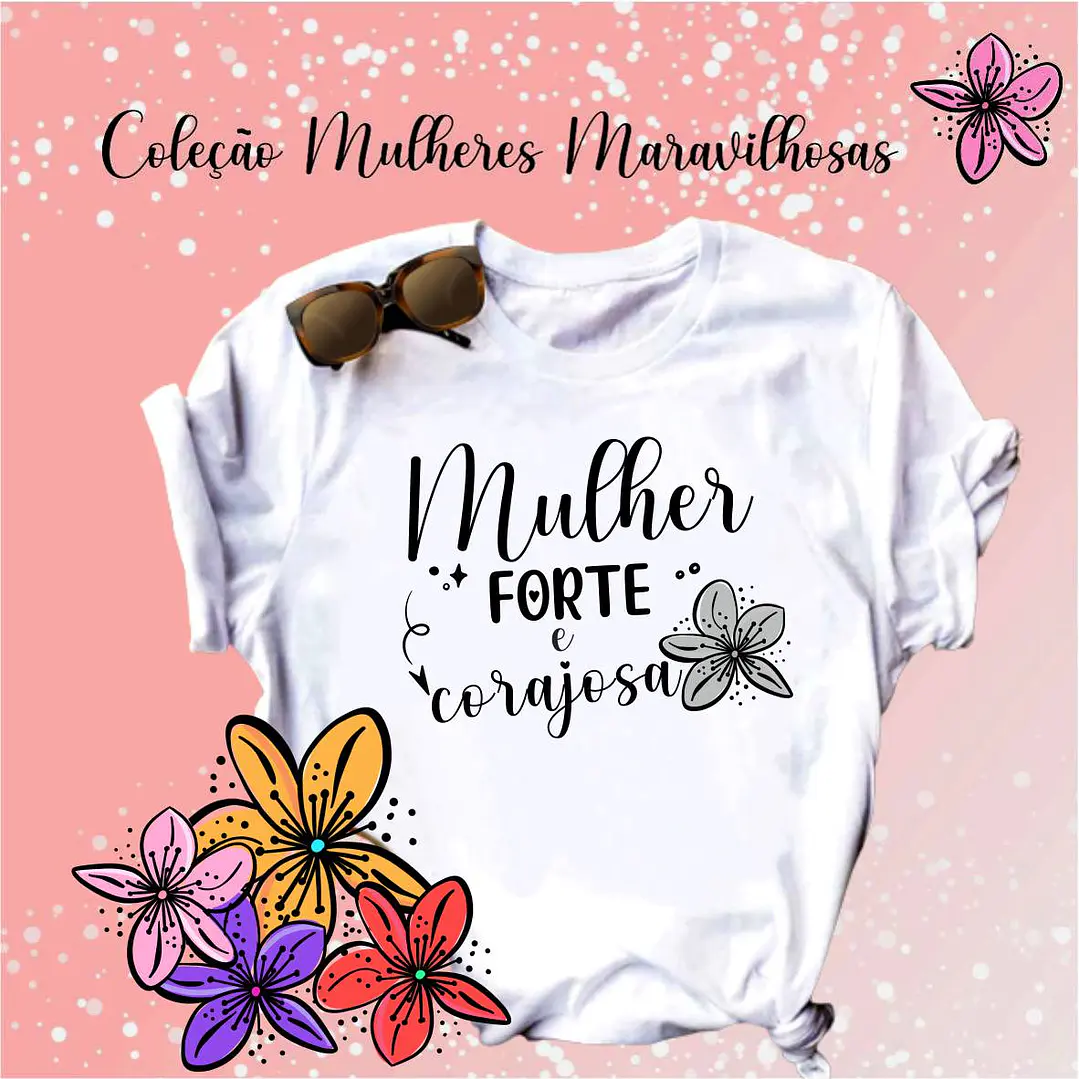 14 Artes para Camisa Mulheres Frases Motivacionais Arquivo Editável 4