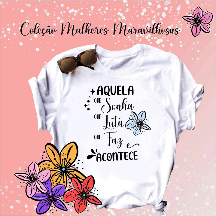 14 Artes para Camisa Mulheres Frases Motivacionais Arquivo Editável 5