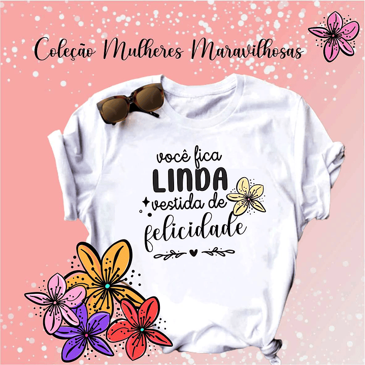 14 Artes para Camisa Mulheres Frases Motivacionais Arquivo Editável 6