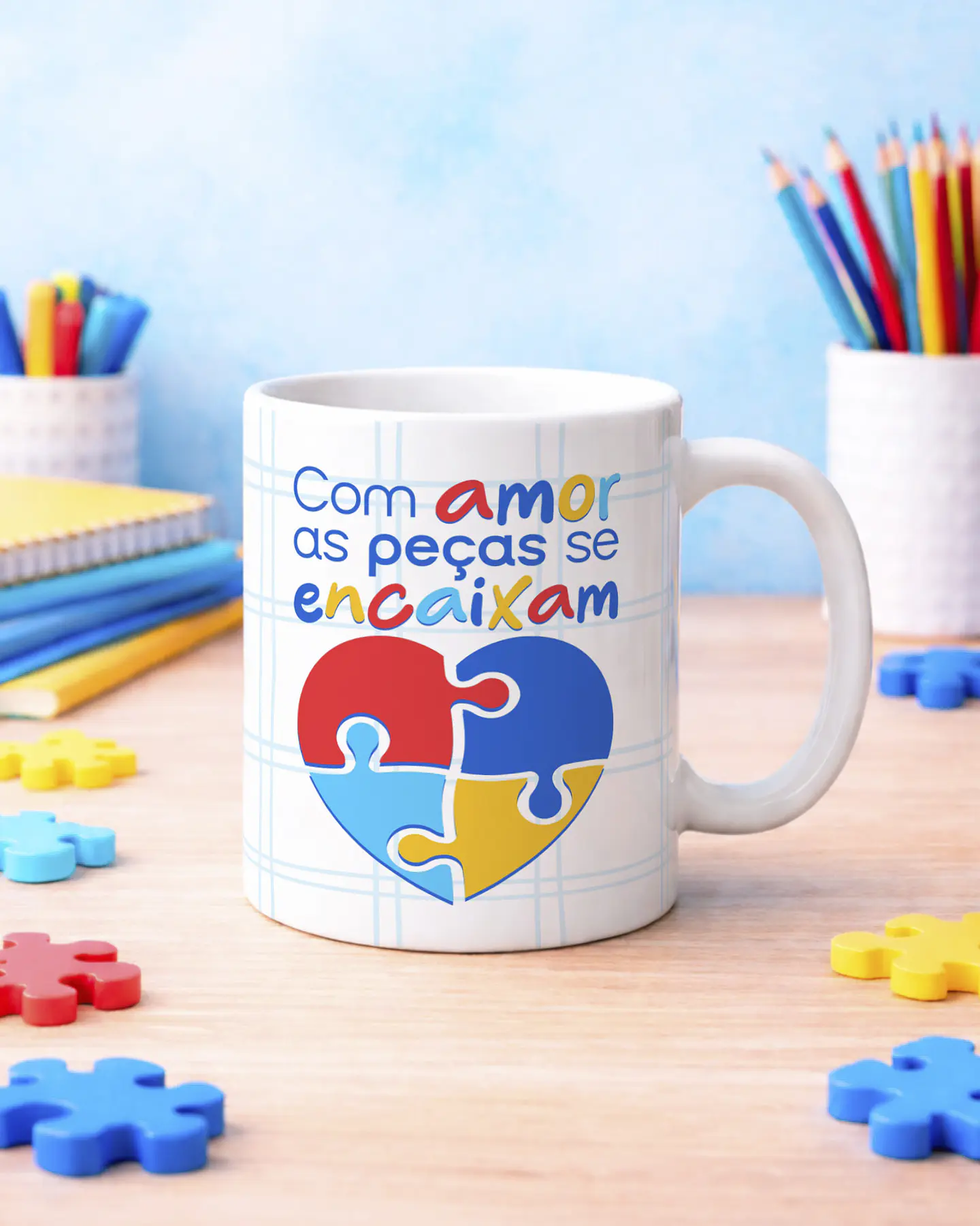 20 Artes para Caneca Autismo Arquivo Editável 1